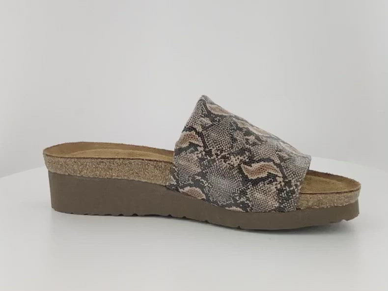 Naot Alana Sandal Womens Shoes 10E Neutral Python