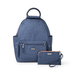 Baggallini All Day Travel Backpack (ADB334) Handbags Steel Blue