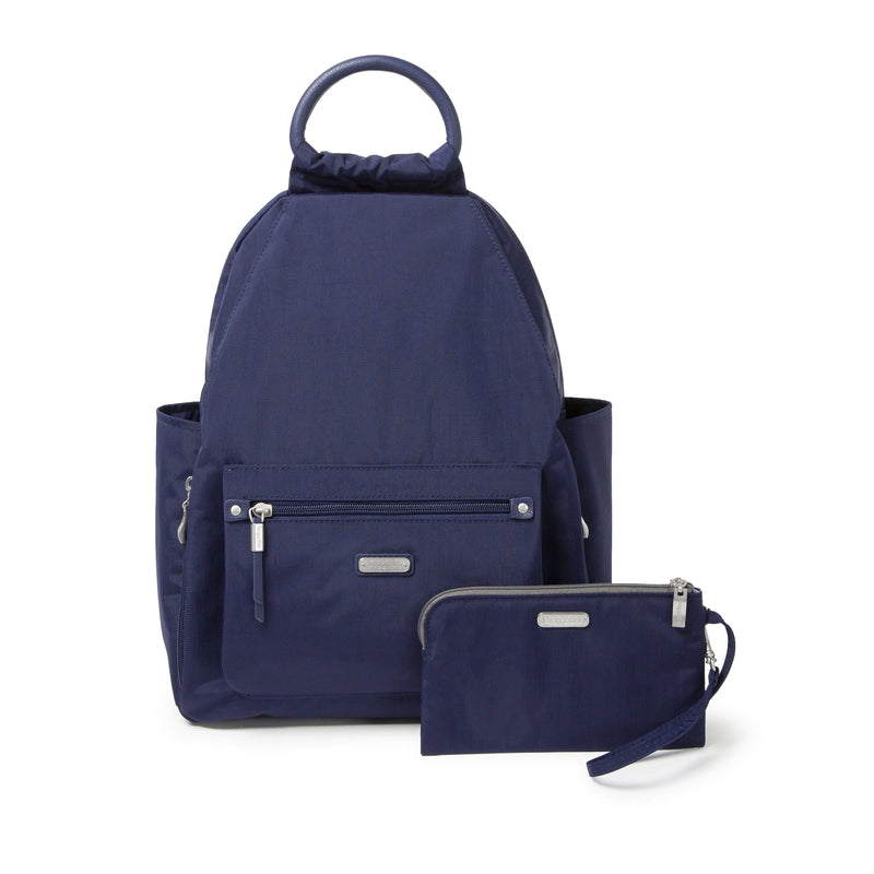 Baggallini All Day Travel Backpack (ADB334) Handbags Navy