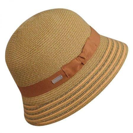Betmar Tricia Straw Cloche Hat (B1096H) Women's Clothing Natural