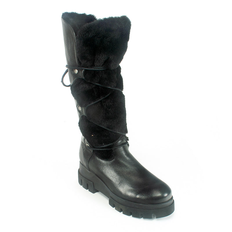 Bos & Co Cabal Tall Boot Womens Shoes Black