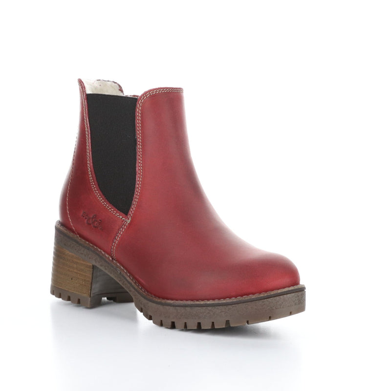Bos & Co MASI Wide Waterproof Ankle Boot Womens Shoes Red