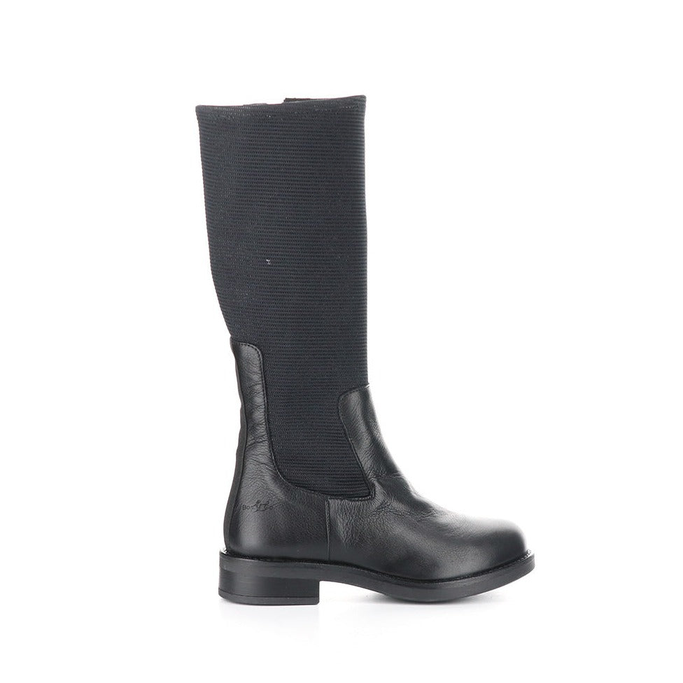 Bos & Co Noise Tall Boot Womens Shoes Black Leather