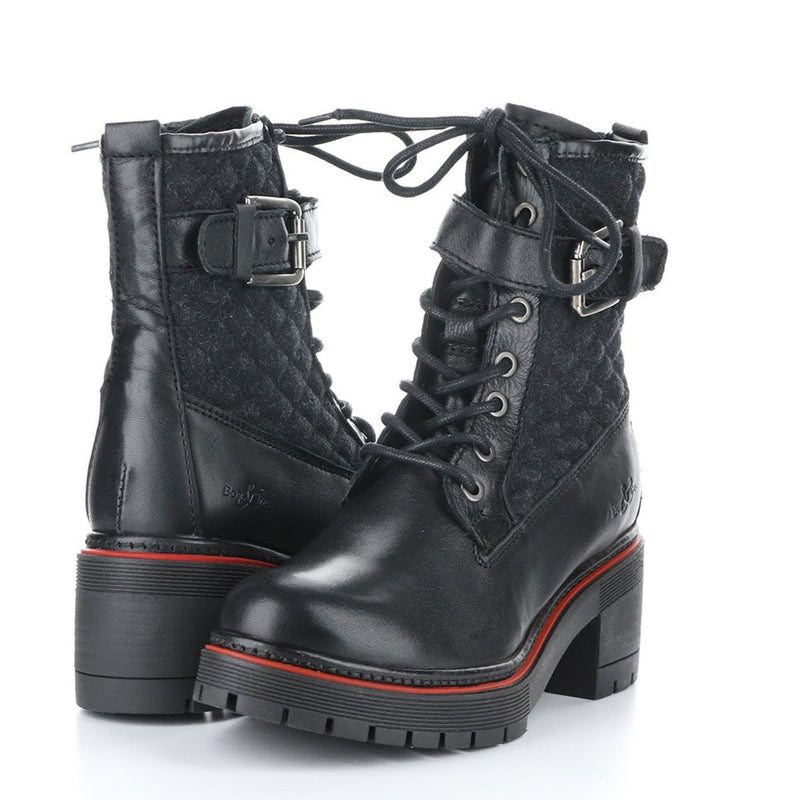 Bos & Co Zing Combat Boot Womens Shoes 