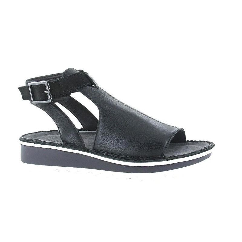 Naot Verbena Cutout Sandal Womens Shoes NNA Soft Black/Black Velvet
