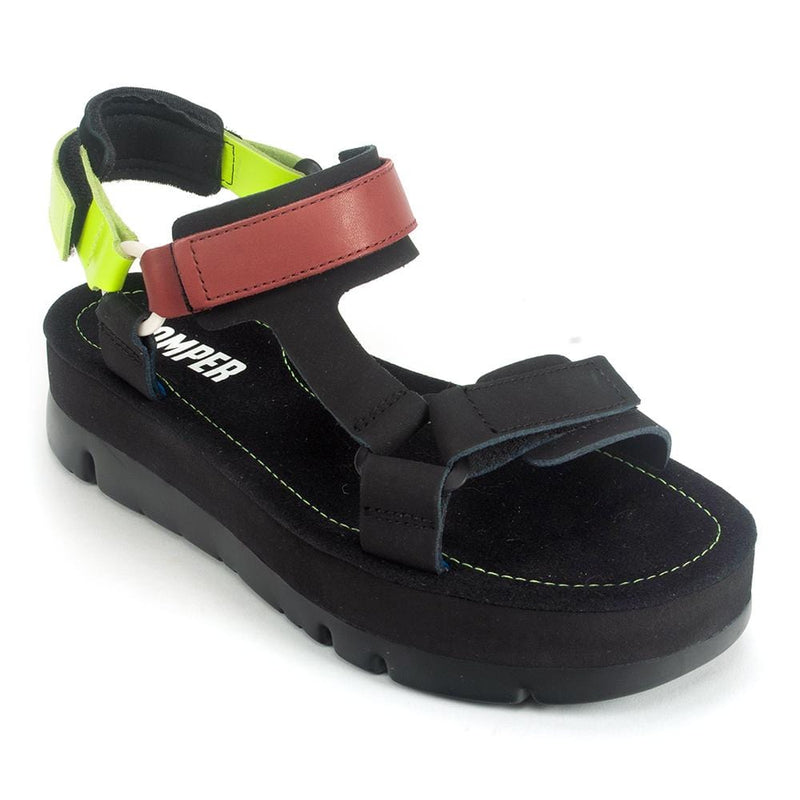 Camper Oruga Platform Sandal (K201037) Womens Shoes 003 Black