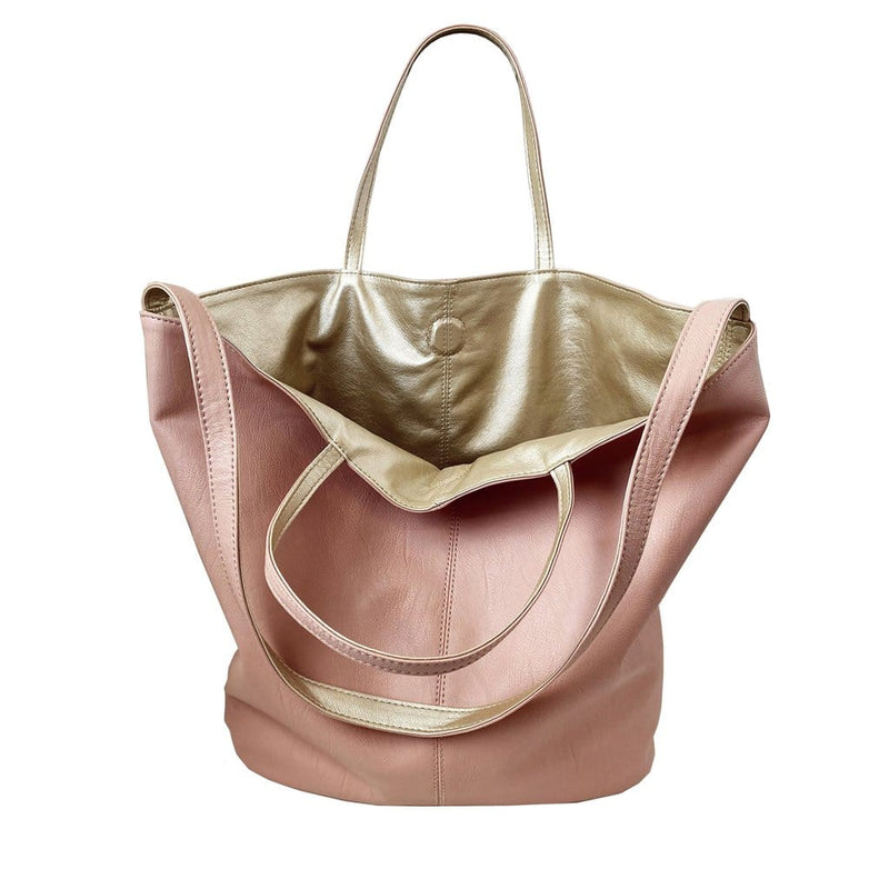 caracol Reversible Tote (7063) Handbags Pink/Gold