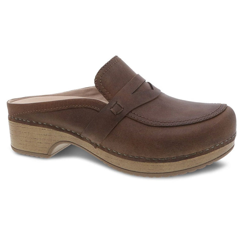 Dansko Bel Clogs Womens Shoes Brown Oiled