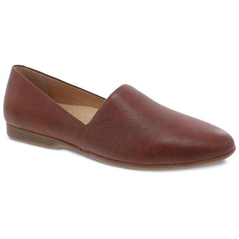 Dansko Larisa Pointed Toe Flat Womens Shoes Saddle Milled