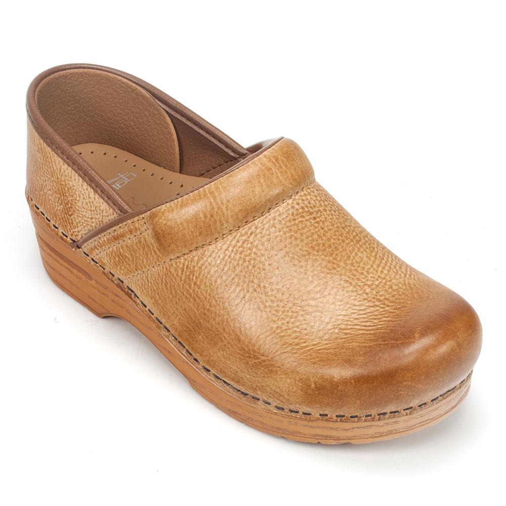 Dansko Professional Clog - Distressed Shoe Womens Shoes Honey
