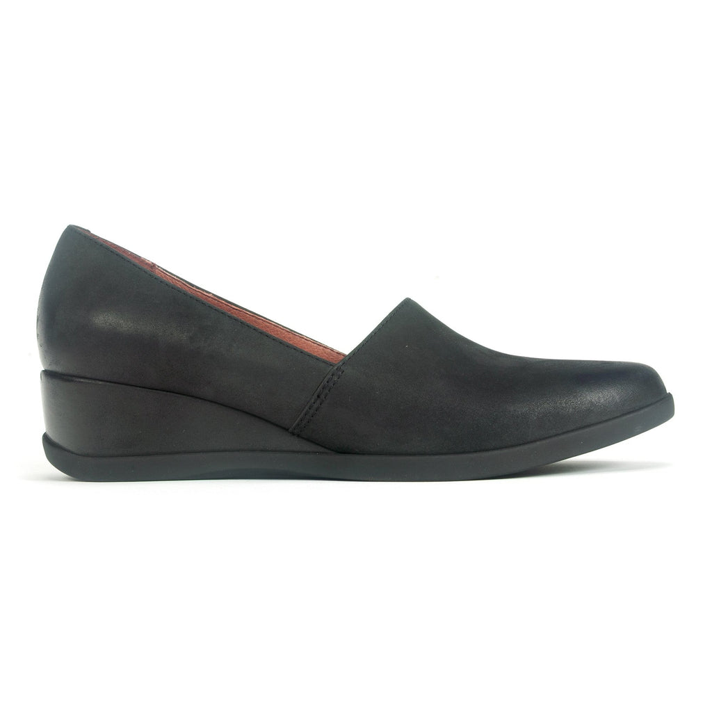 Dansko Shanda Slip On Wedge Womens Shoes Black