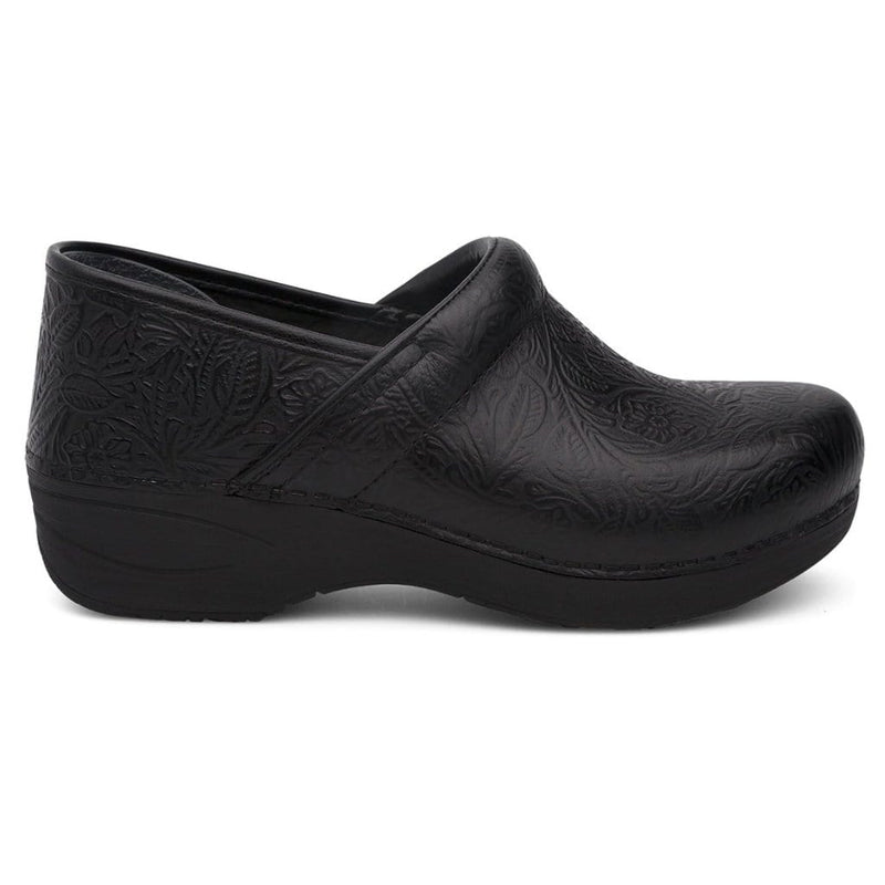 Dansko XP 2.0 Black Floral Tooled Womens Shoes 