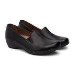 Dansko Farah Slip On Loafer Womens Shoes Black Milled Nappa