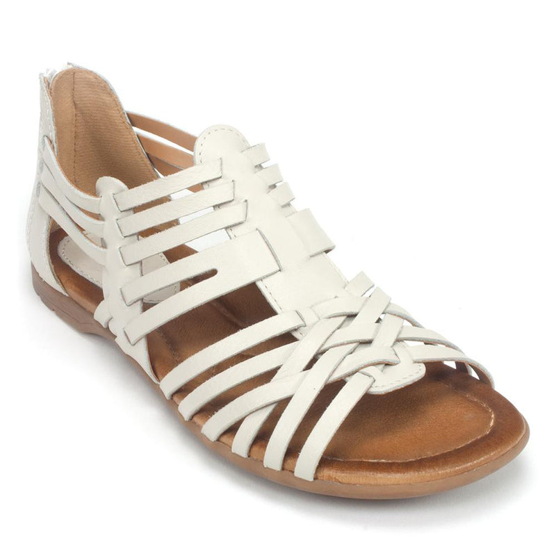 Earth Bonfire Gladiator Sandal Womens Shoes 101 White