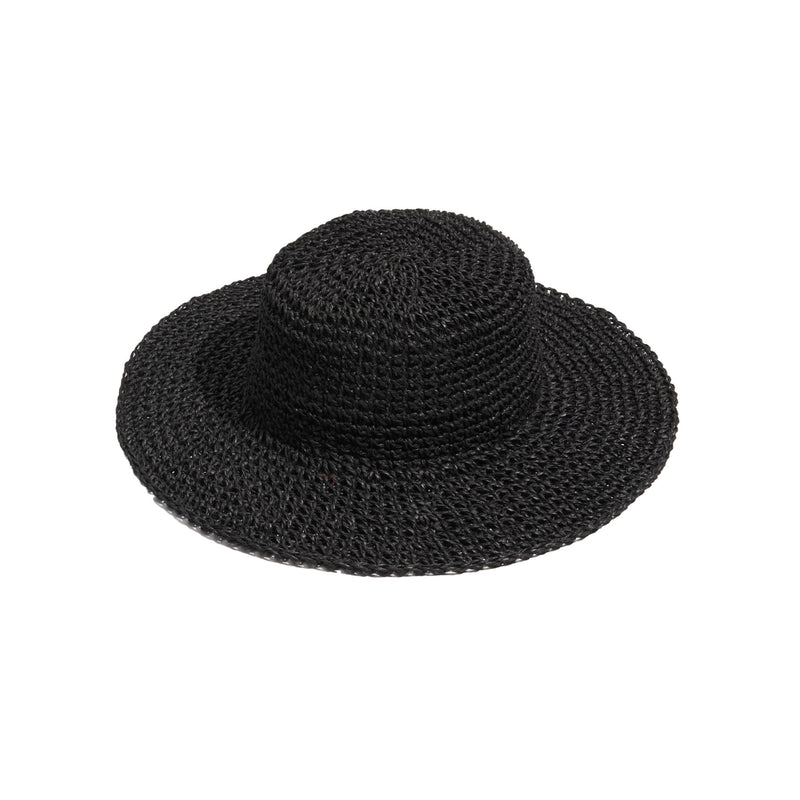 Echo Design Packable Crochet Hat Women's Clothing Black