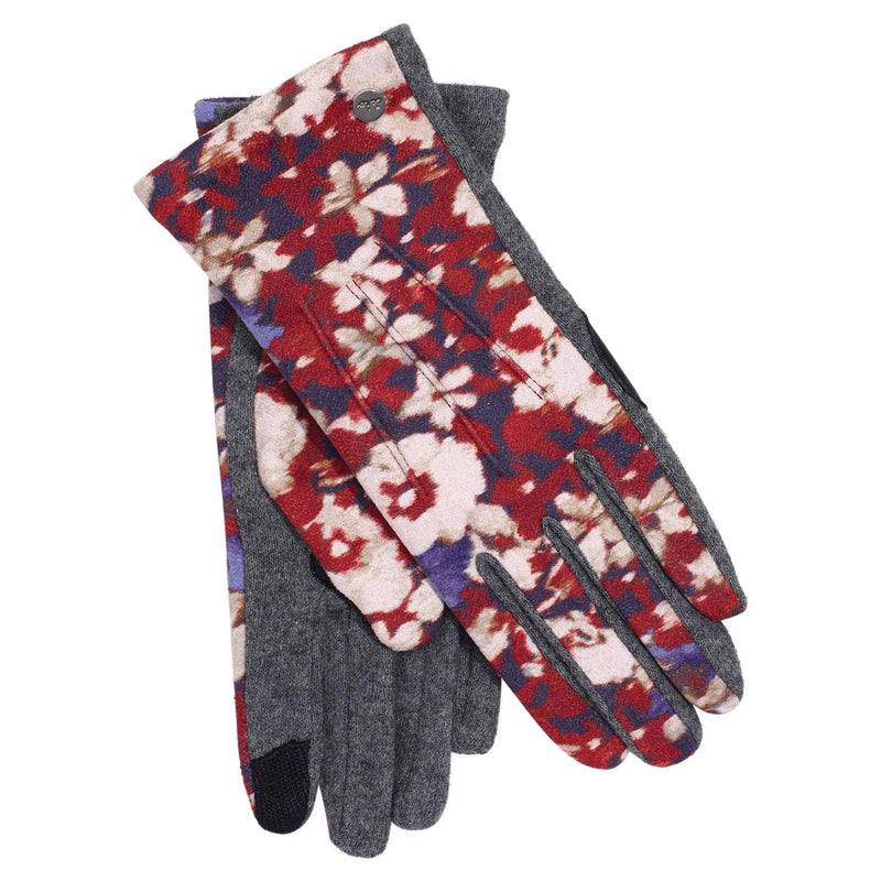 Echo Design Printed Classic Touch Glove (EG0183) Women's Clothing 610 Red