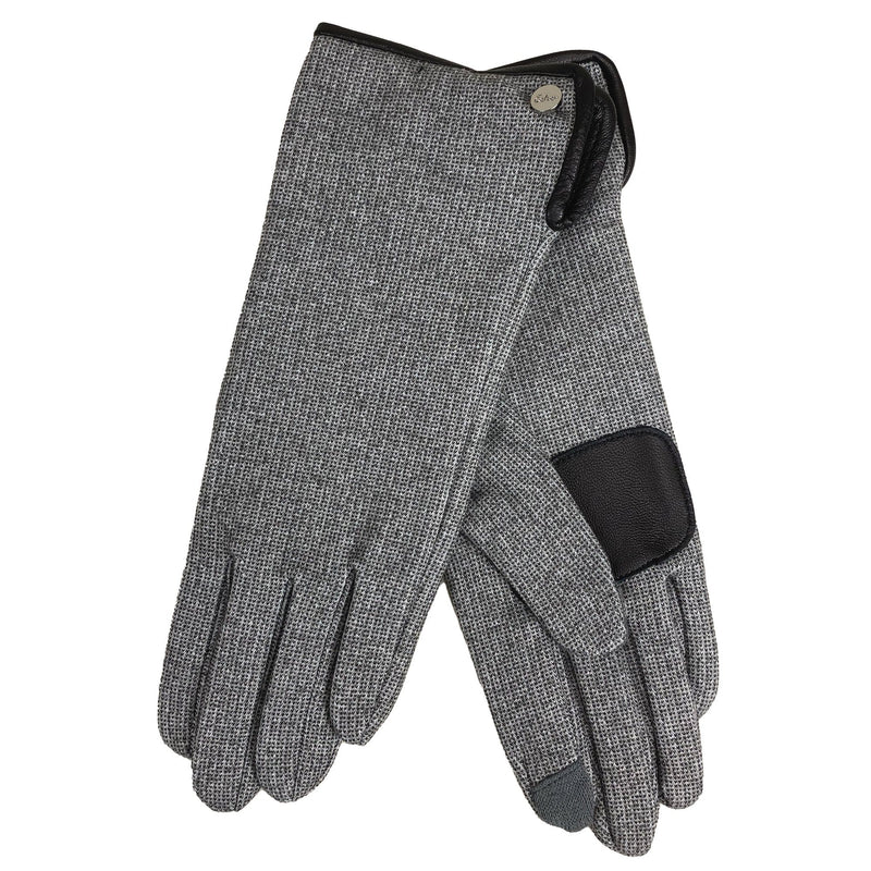 Echo Design Tweed Touch Gloves (EG0161) Women's Clothing 032  Grey
