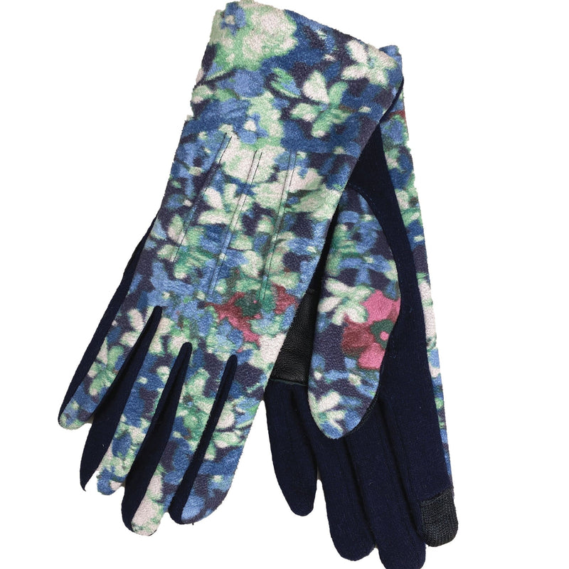 Echo Design Printed Classic Touch Glove (EG0183) Women's Clothing 435 Blue