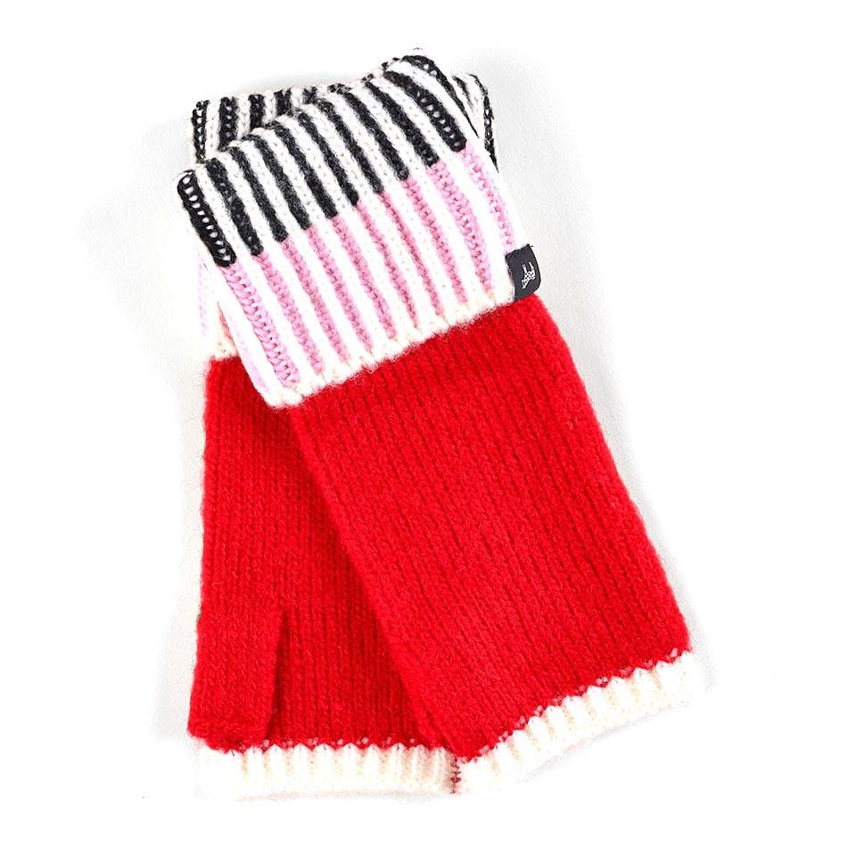 Echo Design Lollipop Fingerless Gloves (ECO328) Women's Clothing peony