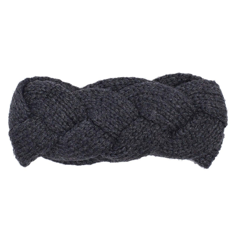 Echo Design Recycled Cable Headband (ECO568) Women's Clothing gray