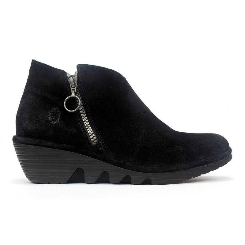 Fly London Poro Asymmetrical Bootie Womens Shoes 