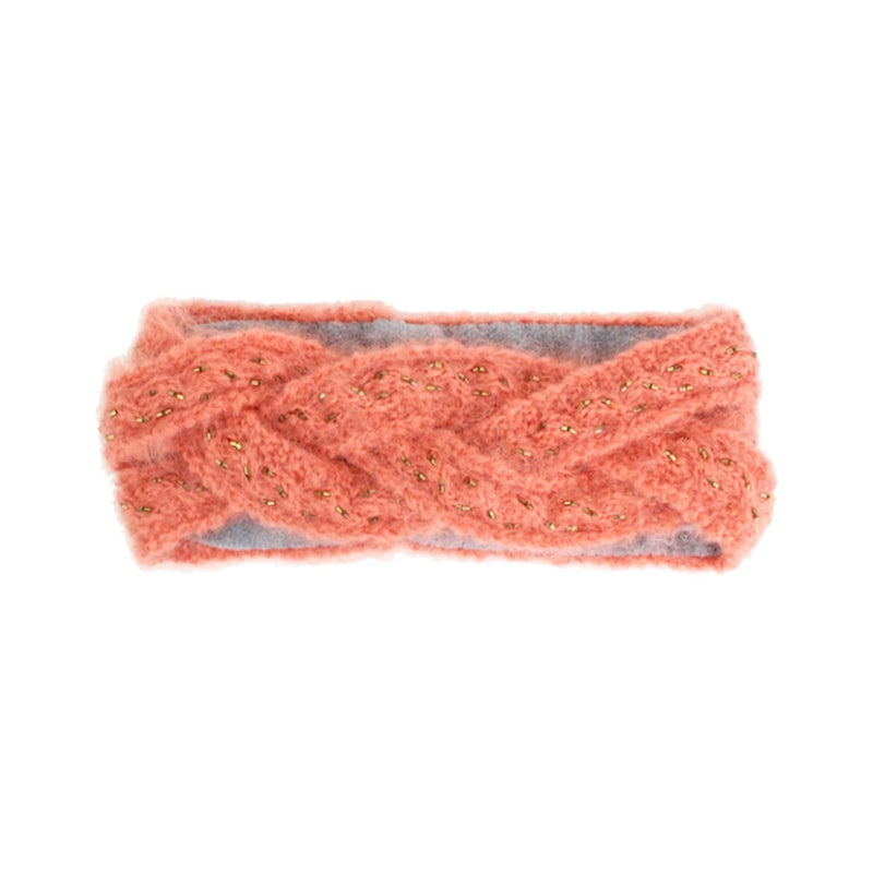 French Knot Peach Winter Warm Gift Box - Headband + Hand Warmer Gift Box 