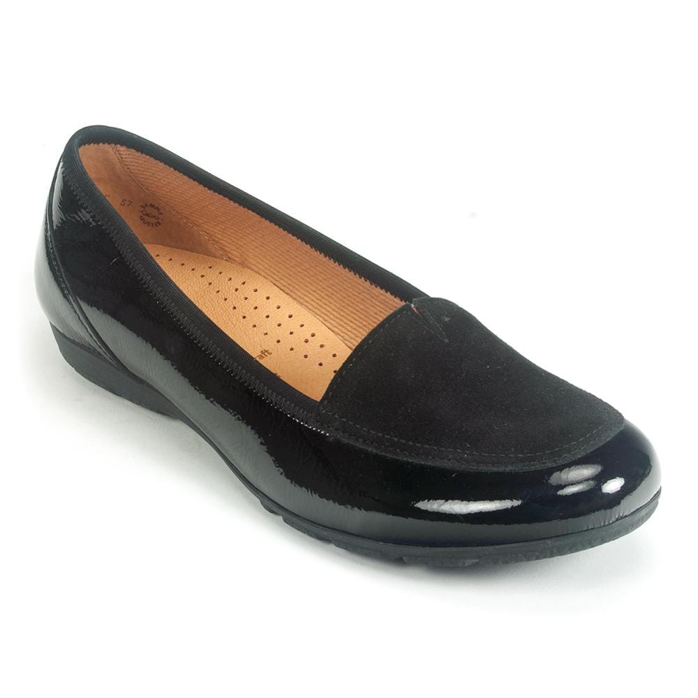Gabor Reedham Loafer (34164) Womens Shoes 57 Black Patent
