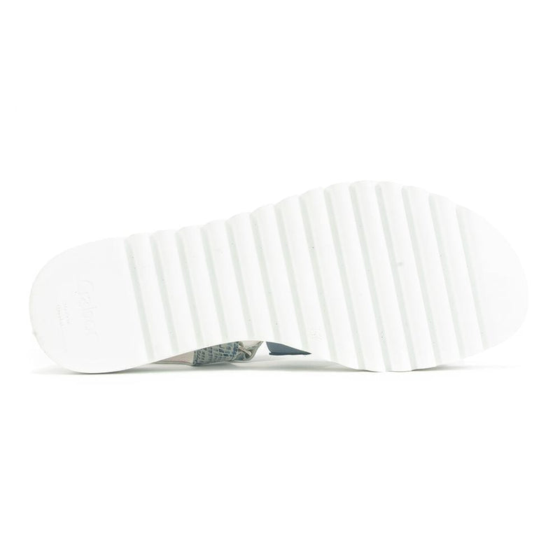 Gabor Velcro Leather Platform Sandal (44610) Womens Shoes 