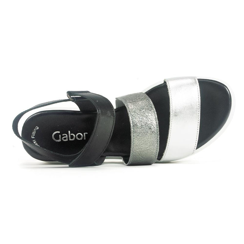 Gabor 44610 Womens Velcro Leather Platform Sandal Simons