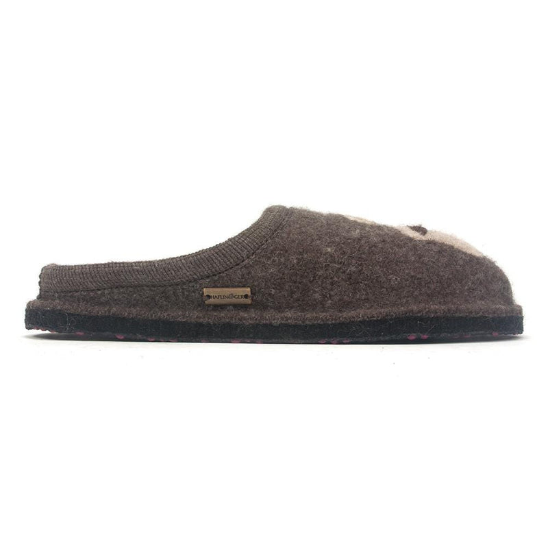Haflinger Coffee Slippers Womens Shoes 
