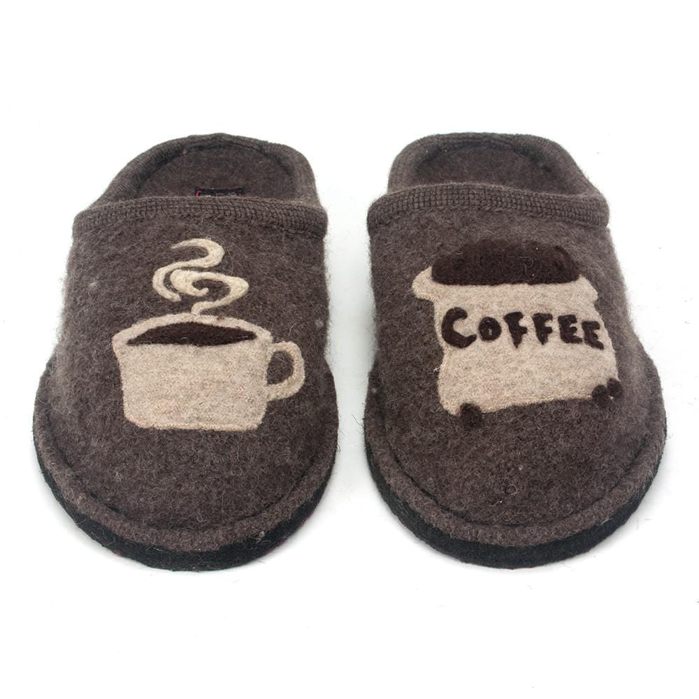 Haflinger Coffee Slippers Womens Shoes Earth