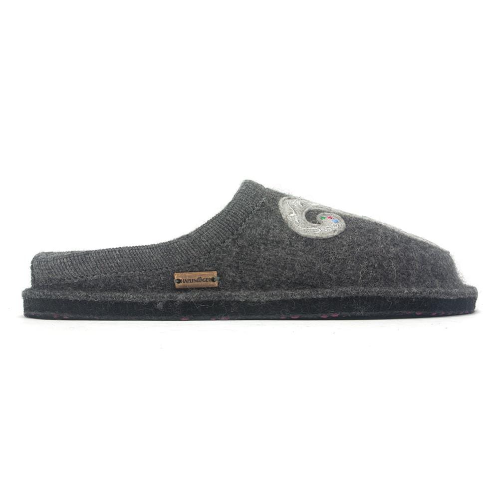 Haflinger Lizzy Slippers Womens Shoes Grey