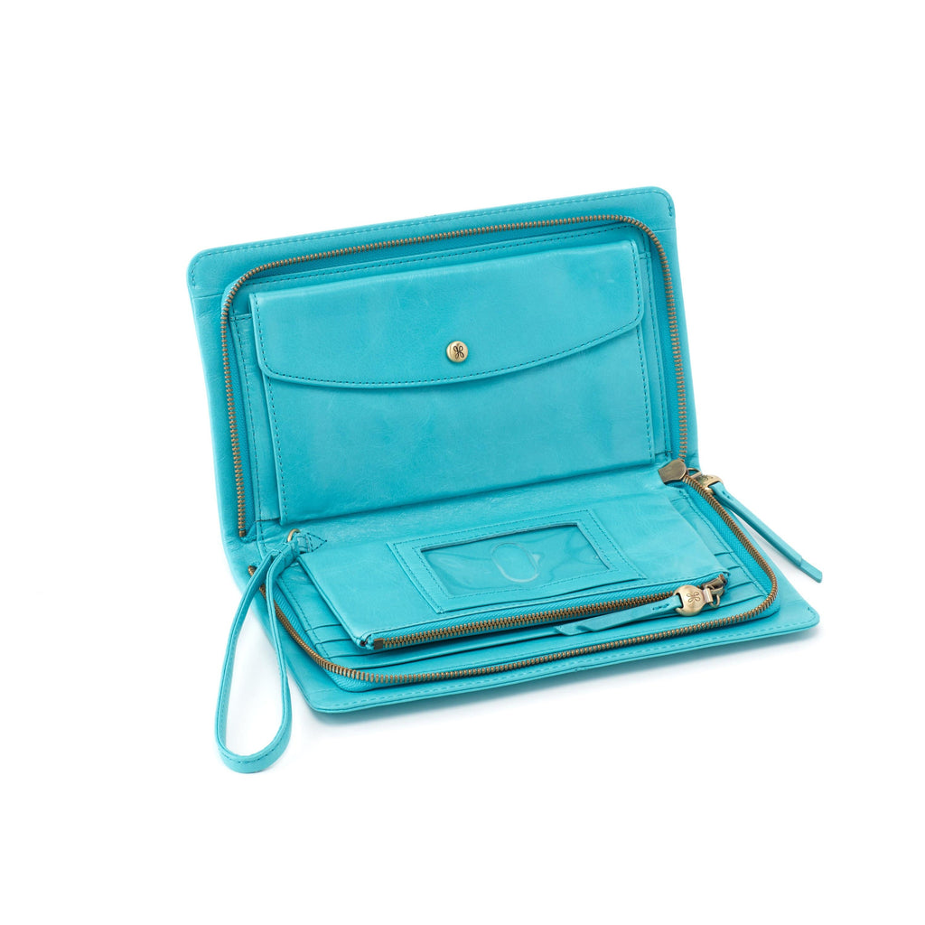 Hobo Evolve Wristlet (VI-35808) Handbags Aqua