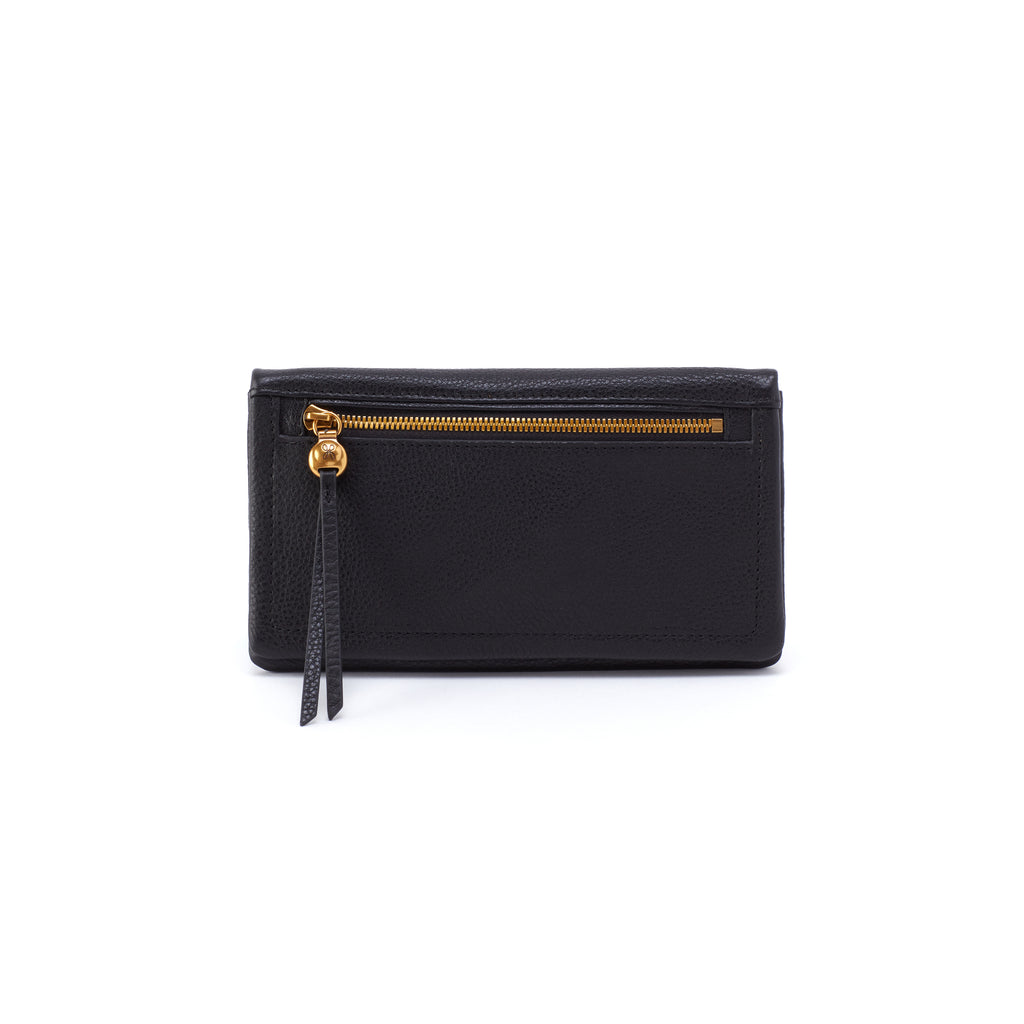 Hobo Lumen Leather Bifold Wallet Handbags Black