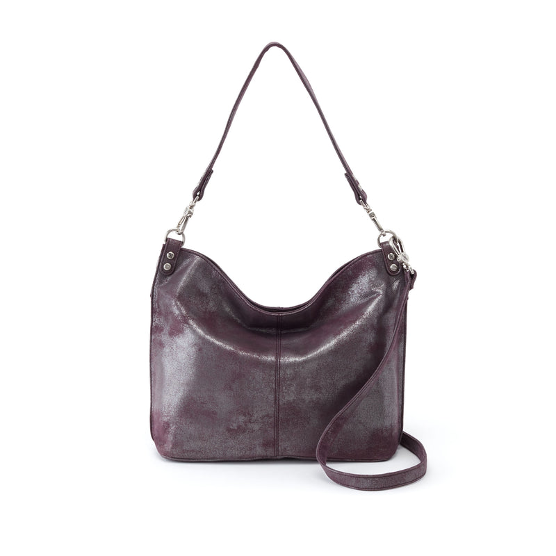 Hobo Pier Convertible Shoulder Bag (SO-82303) Handbags Plum Graphite