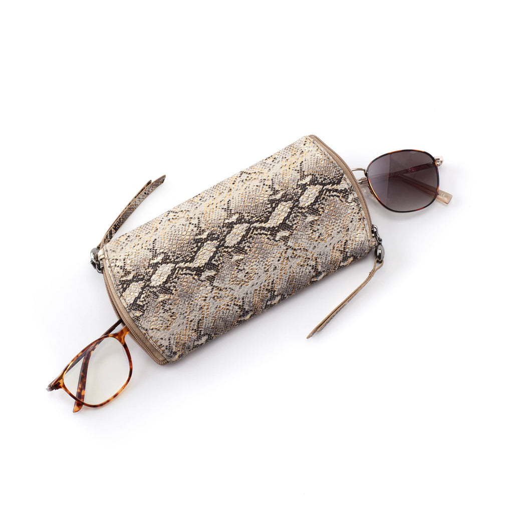 Hobo Spark Glasses Case (VI-32435GLAM) Handbags Snake