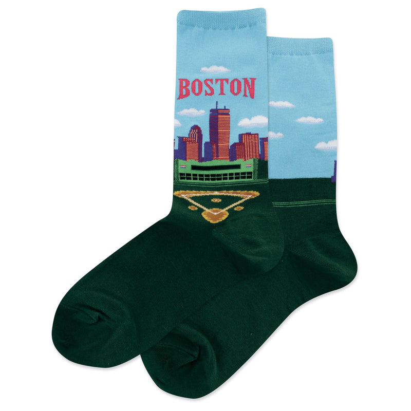 Hot Sox Boston Women's Socks Womens Hosiery Teal