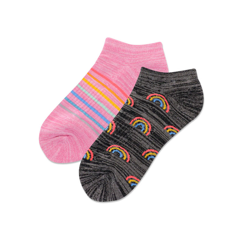 Hot Sox Rainbow Low Cut Socks Womens Hosiery Multi