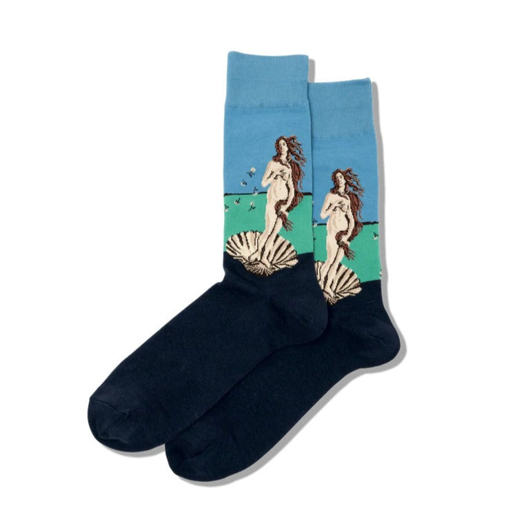Hot Sox Venus Crew Socks Womens Hosiery BLUE