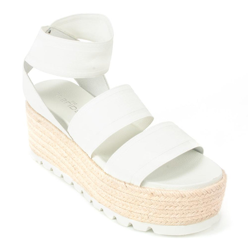 J/Slides Quartz Platform Sandal Womens Shoes White