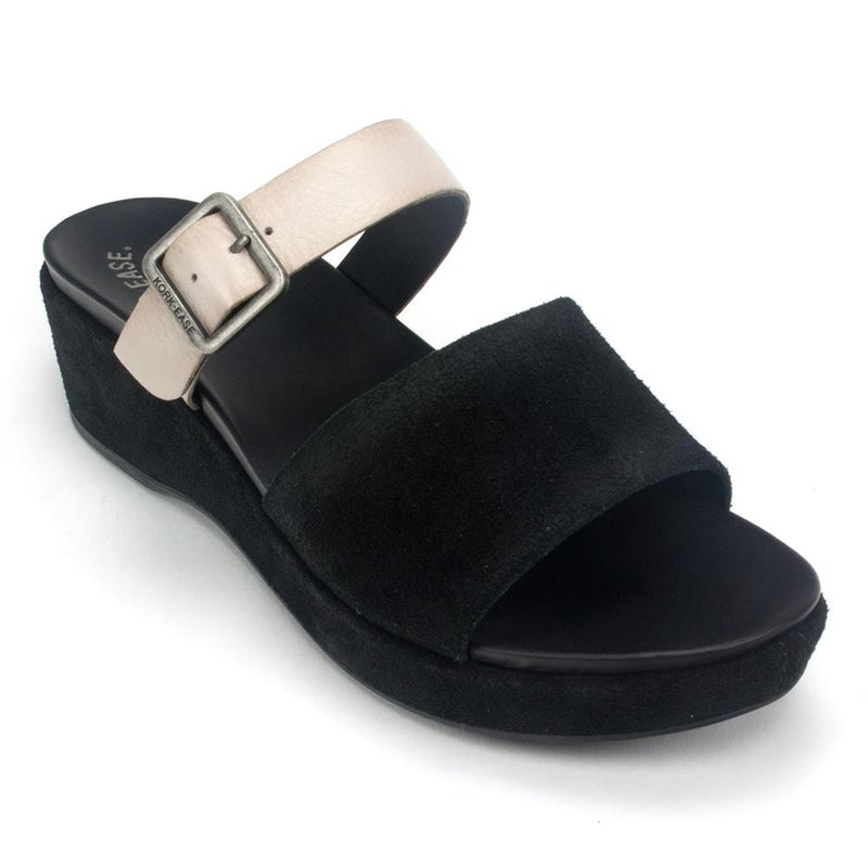 Kork-Ease Bisti Two Strap Sandal Womens Shoes Black