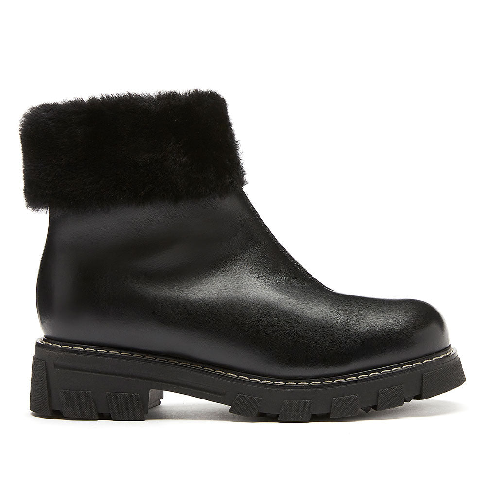La Canadienne Abba Waterproof Boot Womens Shoes Black Leather