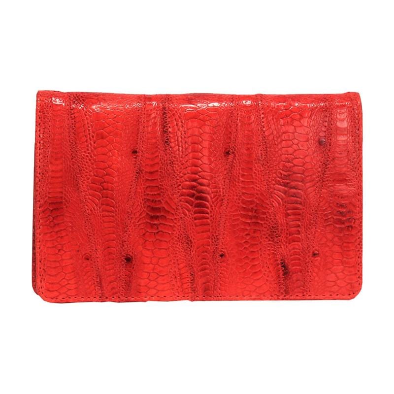 latico Ginger-Amazonia Leather Flapover Wallet Handbags Red
