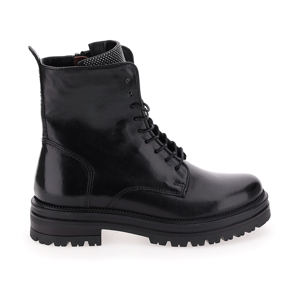 MJUS Nero Laced Ankle Boot (M77218) Womens Shoes Black