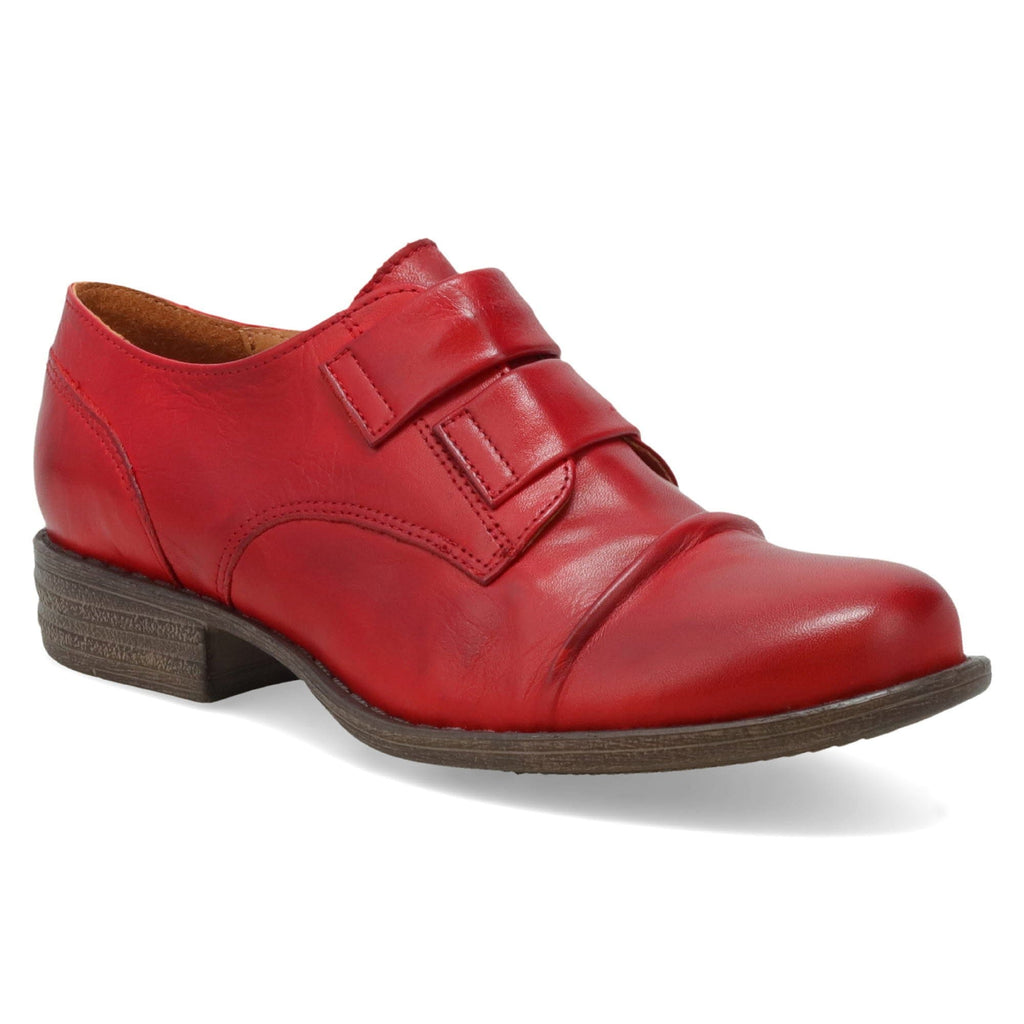 Miz Mooz Liam Leather Oxford Womens Shoes Red