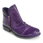 Miz Mooz Luna Ruched Ankle Boot Womens Shoes Purple