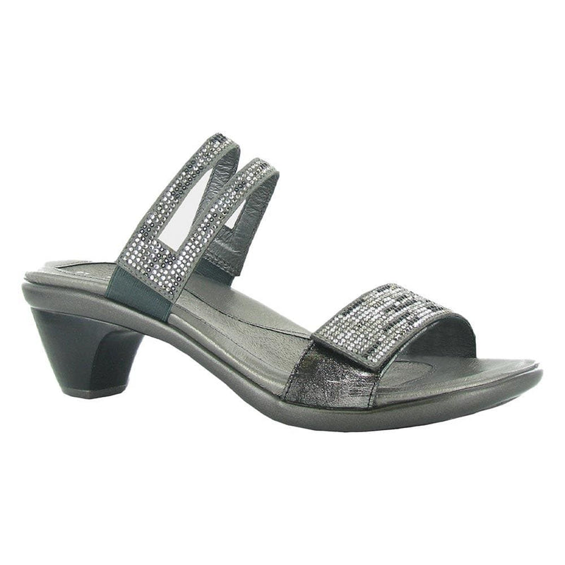 Naot Temper Sandal (44301) Womens Shoes Gray/Black Multi Rivets/Metallic Onyx Lthr