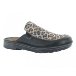 Naot Procida Mule (63407) Womens Shoes Soft Black Lthr/Cheetah Suede