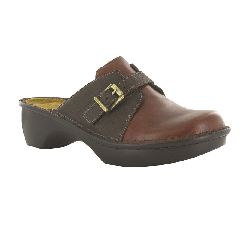 Naot Avignon Clog Womens Shoes Luggage Brown Leather
