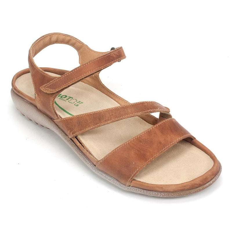 Naot Etera Sandal (11111) Womens Shoes Latte Brown Leather